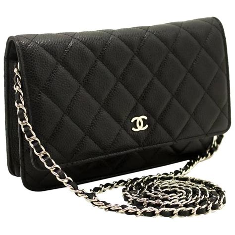 all black chanel crossbody|authentic Chanel wallet crossbody.